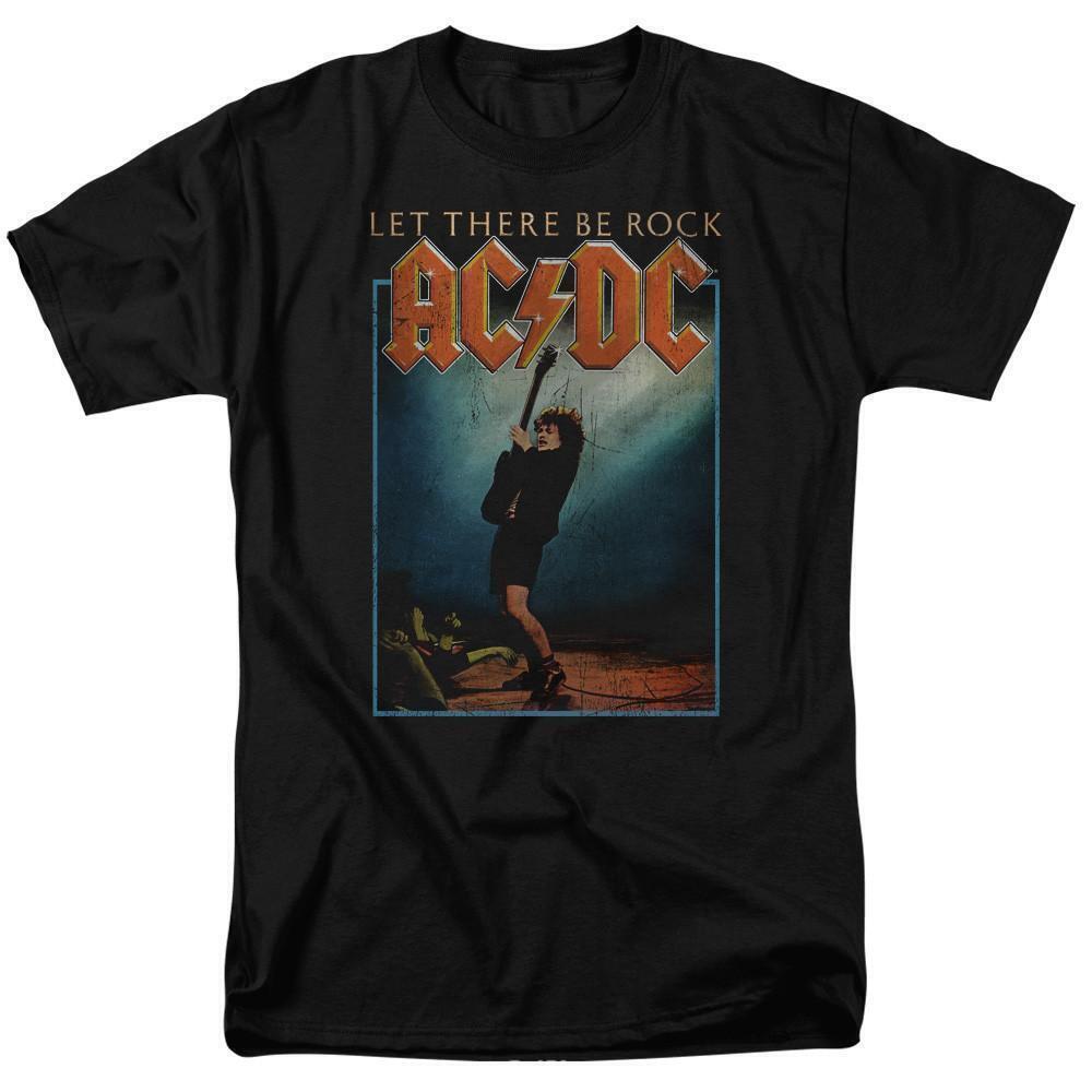 Acdc Let There Be Rock Adult 181 T Shirt Black